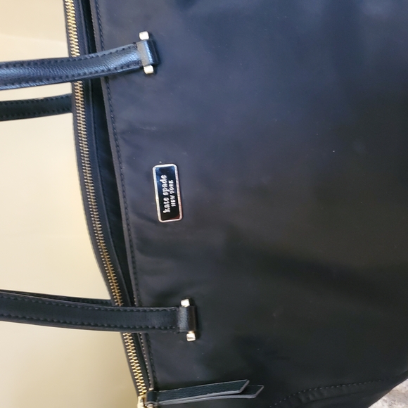 Kate Spade Black Nylon Tote with Leather Handles - Picture 7 of 8